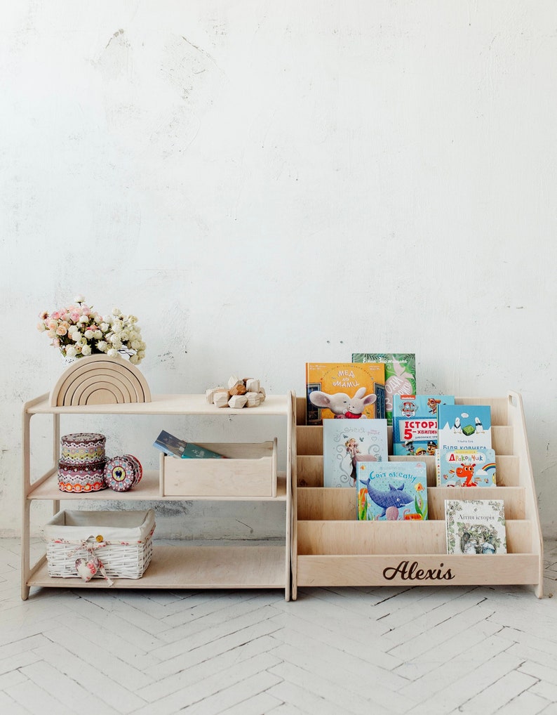 Montessori Book and Toy Shelf