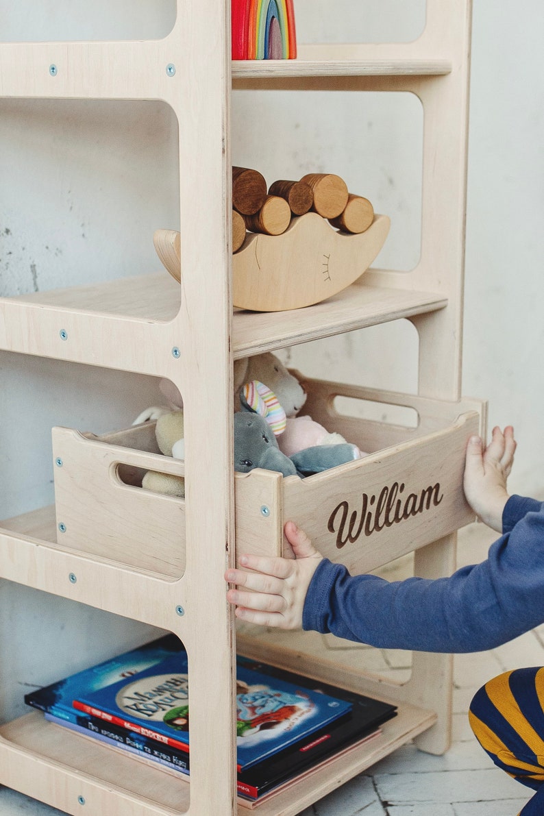 Montessori Book and Toy Shelf