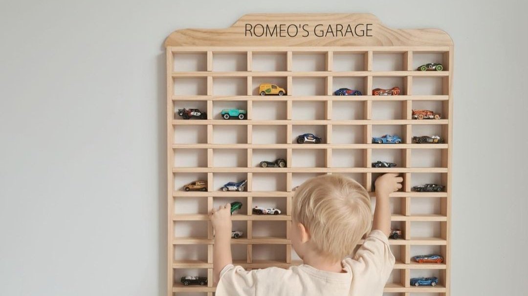 Personalized Wooden Car Display