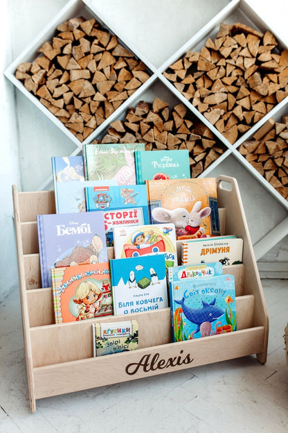 Montessori Book and Toy Shelf