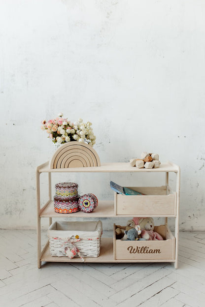 Montessori Book and Toy Shelf